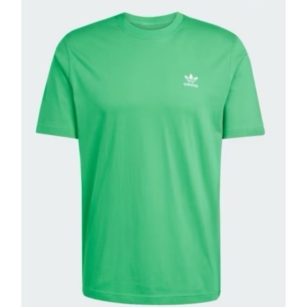 Mens XL ADIDAS‎ ORIGINALS logo ESSENTIALS TREFOIL TEE SHIRT GREEN JN0235 XL NEW